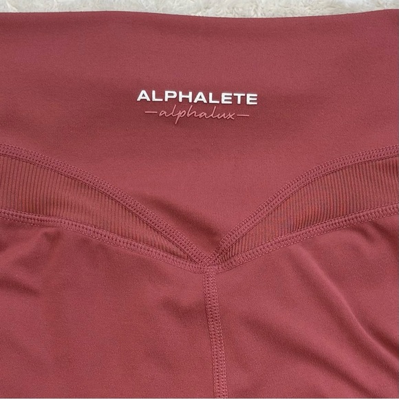 ALPHALETE Alphalux High Waisted Leggings Pink XS - Picture 3 of 6